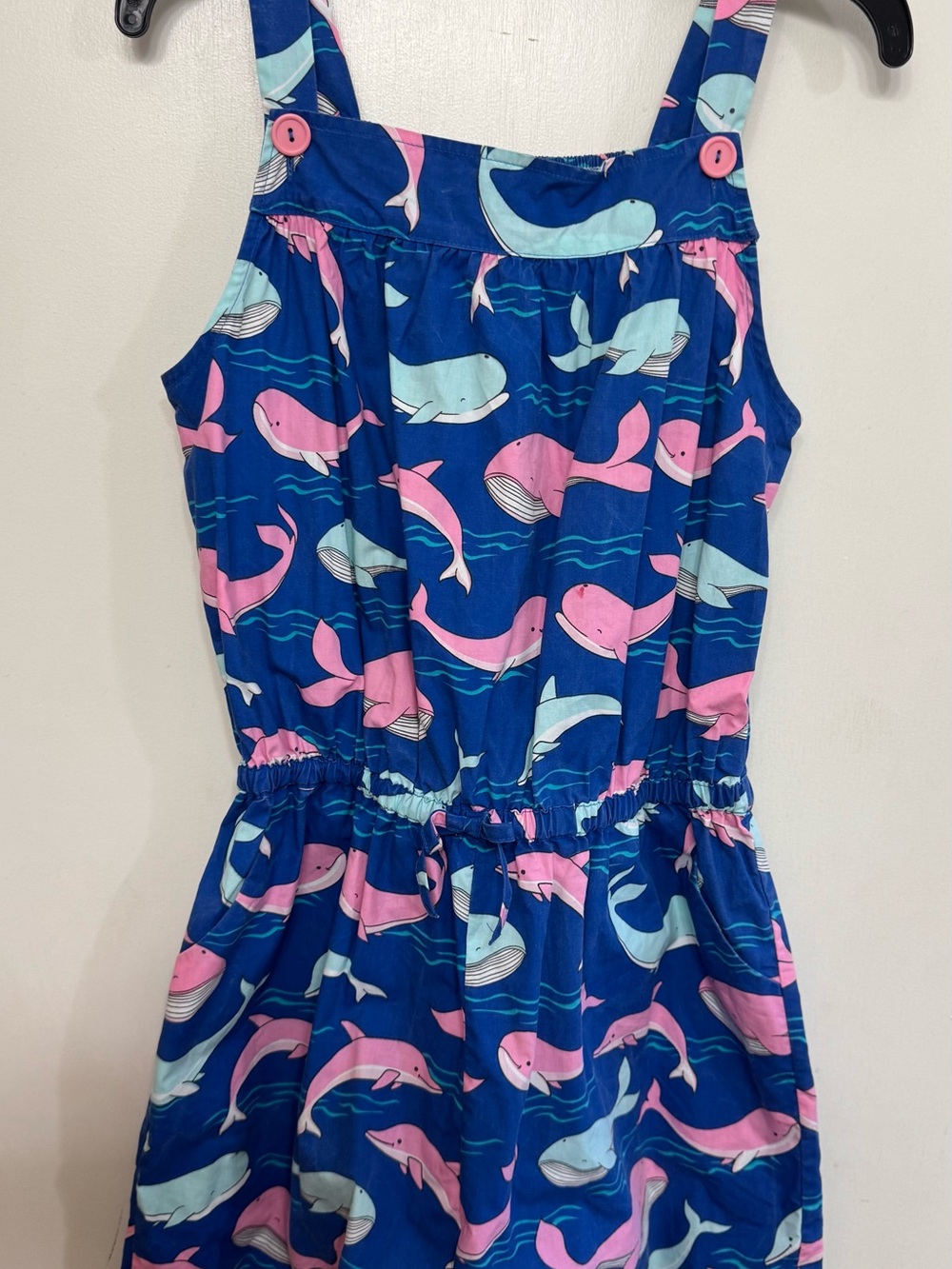 Kelly's Kids Blue and Pink Romper Label